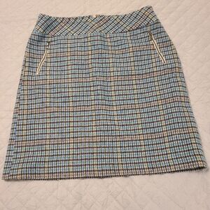 Talbots Business, Trendy, Stylish, Work, Versatile, Above Knee Plaid Skirt Sz 12
